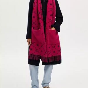 NWT COACH PINK 💗💗stars & hearts scarf